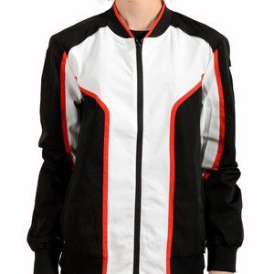 Scuderia Ferrari Women's Black "CLIMAFIT" Windbreaker Bomber Jacket